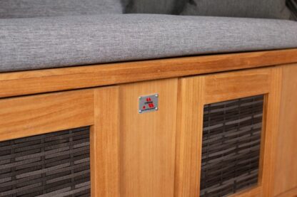 deVries Strandkorb PURE® Classic XL SUN PE stone grey Des 466 – Bild 5