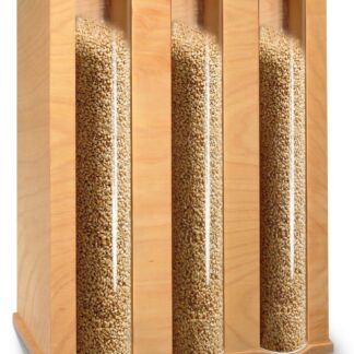 Komo Dreikammer Getreidespeicher Getreidesilo 13,5 kg Buche